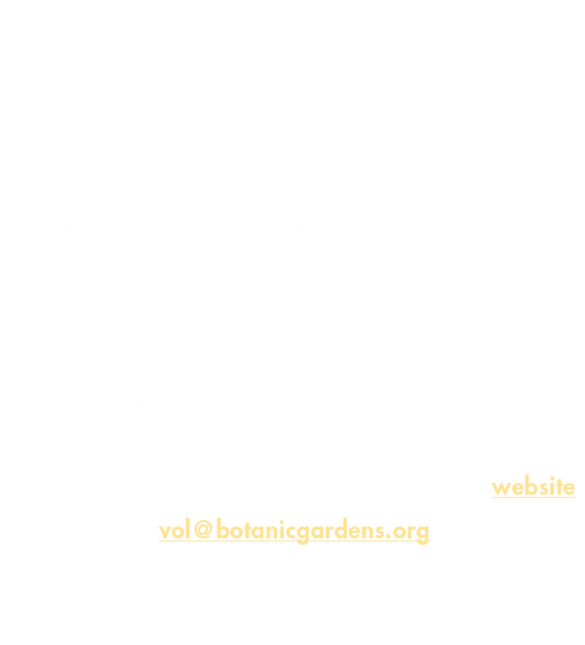 Volunteer with the Gardens Looking for a meaningful way to spend your summer? Join our vibrant volunteer community! O...