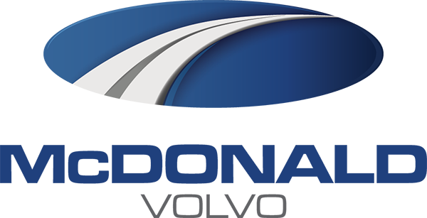 McDonald Automotive Volvo blue and silver logo