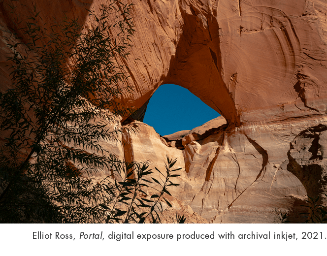 Elliot Ross, Portal, digital exposure produced with archival inkjet, 2021.