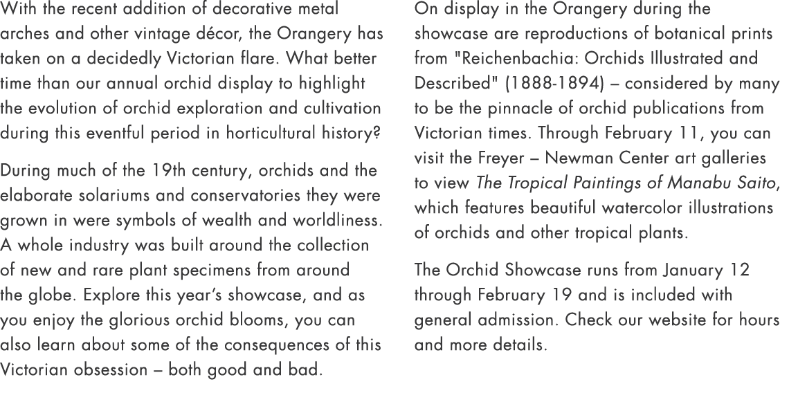 With the recent addition of decorative metal arches and other vintage d cor, the Orangery has taken on a decidedly Vi...