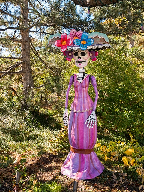 mixed-media artwork for Día de los Muertos