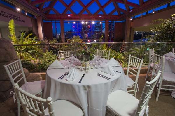 A table set in Marnie's Pavilion