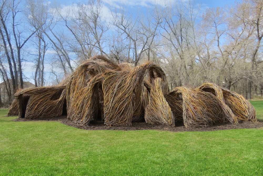 One Fell Swoop (2019), Looking at outside of sculpture. Photo: Scott Dressel-Martin.
