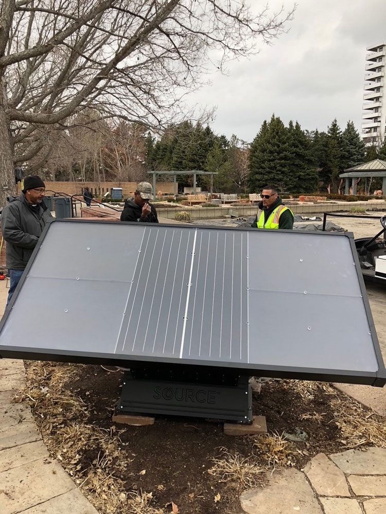 SOURCE unit being delivered