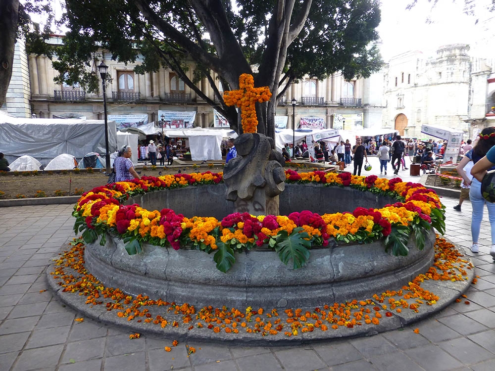 fountain in the Zócalo