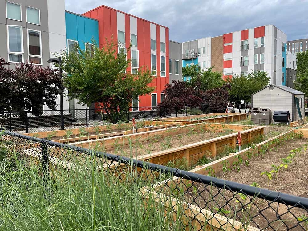 Mariposa Urban Farm as viewed from the sidewalk