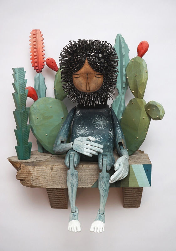 Jaime Molina, "Doofy," mixed media sculpture, 2019.