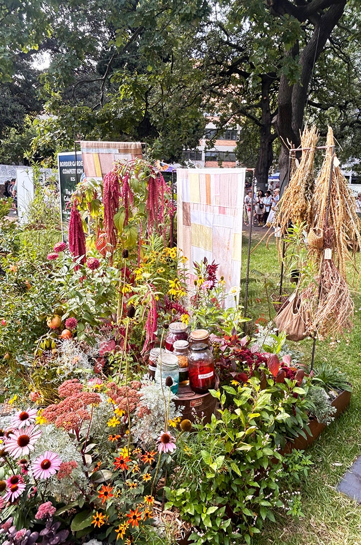 garden displays at a garden show
