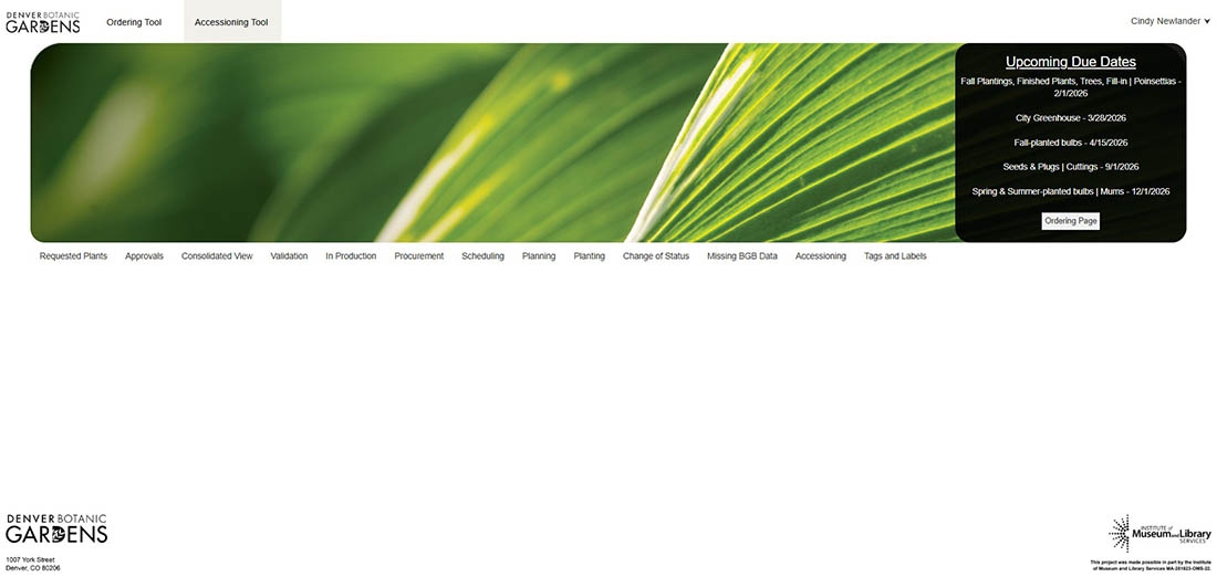 Screenshot of the new online tool home page