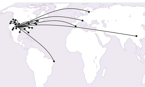 map depicting specimen distribution thumbnail